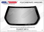 PEUGEOT - 309 S2 - Lexan Polycarbonate rear screen