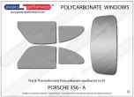 PORSCHE - 356 A - Lexan Polycarbonate window kit