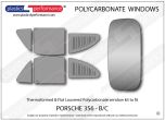 PORSCHE - 356 B/C - Louvered Lexan Polycarbonate window kit