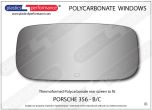 PORSCHE - 356 B/C - Lexan Polycarbonate rear screen