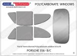 PORSCHE - 356 B/C - Lexan Polycarbonate window kit