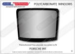 PORSCHE - 991 - Lexan Polycarbonate rear screen