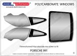 PORSCHE - 991 - Lexan Polycarbonate window kit