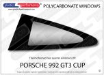 PORSCHE - 992 GT3 CUP - Polycarbonate left rear quarter window