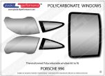 PORSCHE - 996 - Lexan Polycarbonate window kit