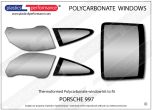 PORSCHE 997 - Lexan Polycarbonate window kit