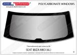 SEAT - Ibiza MK3 6L - Lexan Polycarbonate rear screen
