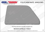 SKODA Estelle 130LR - Lexan Polycarbonate left rear door window