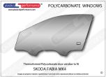 SKODA - Fabia MK4 - Lexan Polycarbonate left front door window