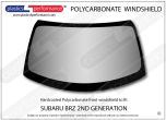 SUBARU - BRZ 2nd Generation - Hardcoated Lexan Polycarbonate front windscreen