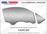 SUBARU - BRZ - Lexan Polycarbonate right front door window