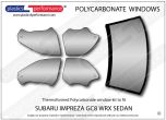 SUBARU - Impreza GC8 WRX Sedan - Lexan Polycarbonate window kit
