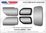 SUZUKI Jimny MK3 - Lexan Polycarbonate window kit