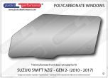  SUZUKI - Swift (AZG) Gen2 - Lexan Polycarbonate left Front door window