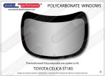 TOYOTA - Celica ST185 - Lexan Polycarbonate rear screen