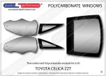 TOYOTA - Celica ZZT - Lexan Polycarbonate window kit