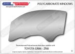 TOYOTA - GR86 (ZN8) - Lexan Makrolon Polycarbonate left front door window