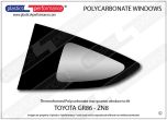 TOYOTA - GR86 (ZN8) - Lexan Polycarbonate left rear quarter window