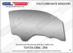 TOYOTA - GR86 (ZN8) - Lexan Polycarbonate right front door window