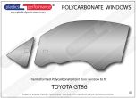 TOYOTA - GT86 - Lexan Polycarbonate left front door window