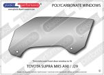 TOYOTA - Supra MK5 - Lexan Polycarbonate left front door window