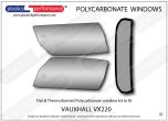 VAUXHALL - VX 220 - Lexan Polycarbonate window kit