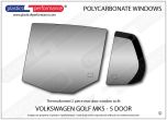 VOLKSWAGEN - Golf Mk5 - 5 door - Lexan Polycarbonate left rear door window