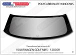 VOLKSWAGEN - Golf Mk5 - 5 door - Lexan Polycarbonate rear screen