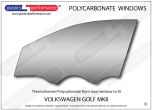VOLKSWAGEN Golf MK8 - Lexan Polycarbonate left front door window