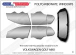VOLKSWAGEN Golf MK8 - Lexan Polycarbonate window kit