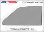 VOLKSWAGEN - Polo MK2F 86C - Lexan Polycarbonate right rear quarter window