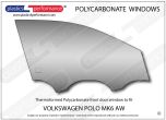 VOLKSWAGEN - Polo MK6 AW - Lexan Polycarbonate right front door window