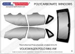 VOLKSWAGEN - Polo MK6 AW - Lexan Polycarbonate window kit
