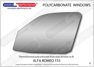 ALFA ROMEO 155 - Lexan Polycarbonate left front door window