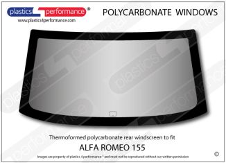 ALFA ROMEO - 155 - Lexan Polycarbonate rear screen
