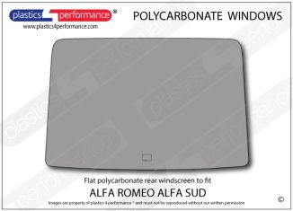 ALFA ROMEO - Sud - Lexan Polycarbonate rear screen