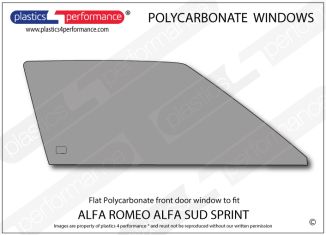 ALFA ROMEO - Sud Sprint - Lexan Polycarbonate right hand front door window