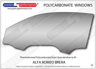 ALFA ROMEO - Brera - Lexan Polycarbonate left front door window