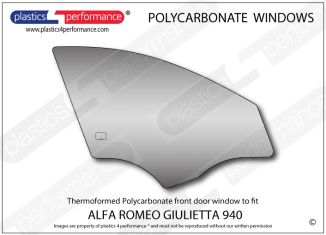 ALFA ROMEO - Giulietta 940 - Lexan Polycarbonate right front door window