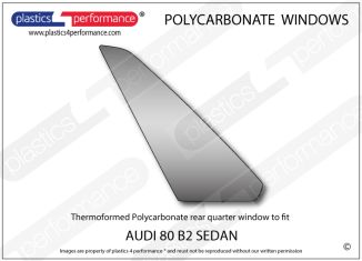AUDI - 80 B2 Sedan - Lexan Polycarbonate left rear quarter window