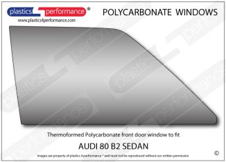AUDI - 80 B2 Sedan - Lexan Polycarbonate right front door window