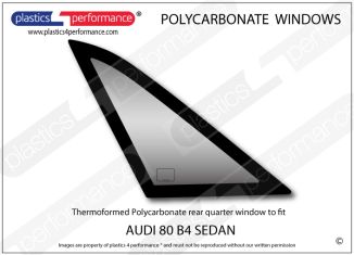 AUDI - 80 B4 Sedan - Lexan Polycarbonate left rear quarter window
