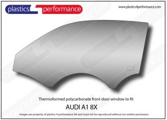 AUDI - A1 8X 3dr - Lexan Polycarbonate left front door window