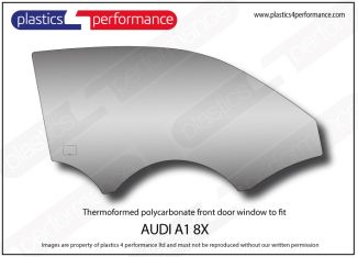 AUDI - A1 8X 3dr - Lexan Polycarbonate right front door window