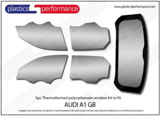 AUDI - A1 GB 5dr - Lexan Polycarbonate window kit