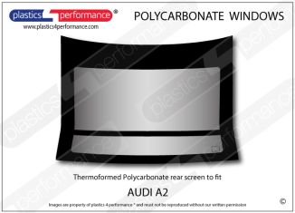 AUDI - A2 - Lexan Polycarbonate rear screen