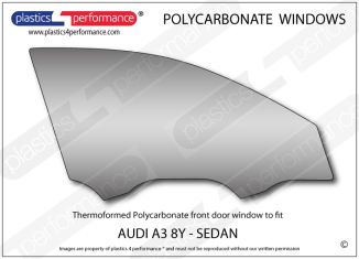 AUDI A3 / S3 / RS3 8Y Sedan - Lexan Polycarbonate right front door window