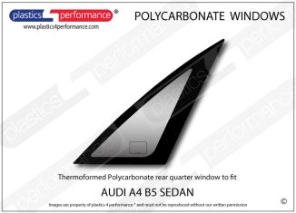 AUDI - A4 B5 Sedan - Lexan Polycarbonate right rear quarter window