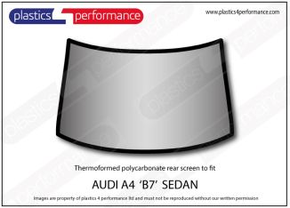 AUDI - A4 B7 Sedan - Lexan Polycarbonate rear screen