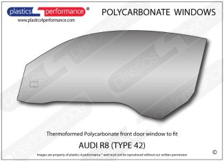 AUDI - R8 (Type 42) - Lexan Polycarbonate left front door window